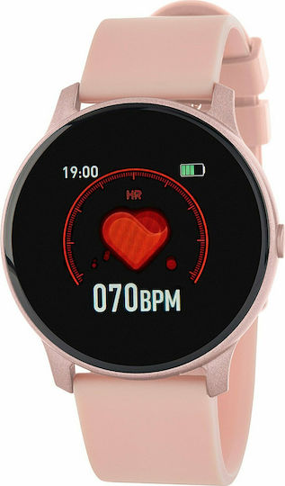 Marea B59006-3 45mm Smartwatch with Heart Rate Monitor (Pink)