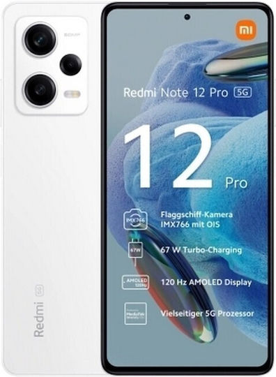 Xiaomi Redmi Note 12 Pro NFC 5G Dual SIM (6GB/128GB) Polar White view 1