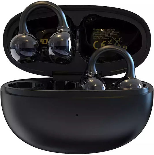 Dudao U20 Open Ear Bluetooth Handsfree Earphones with Charging Case Black view 1