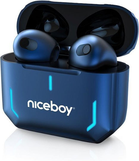 Niceboy HIVE SpacePods In-ear Bluetooth Handsfree Earphones with Charging Case Blue view 2