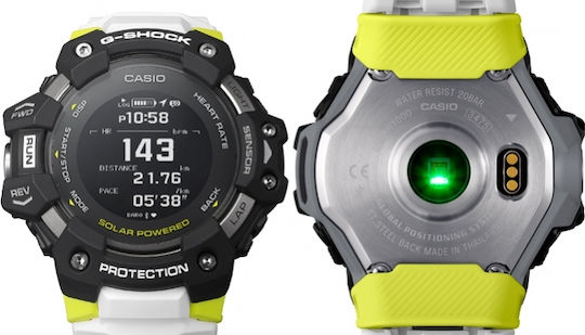 Casio GBD-H1000 49mm Smartwatch with Heart Rate Monitor (White) view 3
