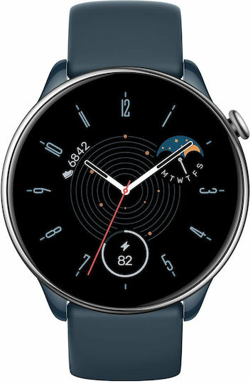 Amazfit GTR Mini Stainless Steel 42mm Waterproof Smartwatch with Heart Rate Monitor (Ocean Blue) view 4