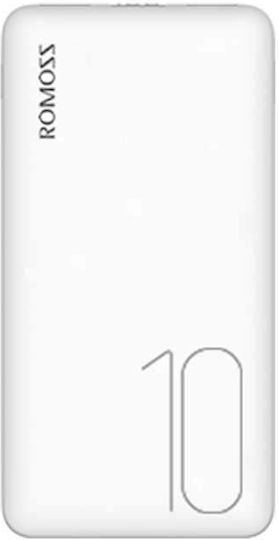 Romoss PSP10 Power Bank 10000mAh with 2 USB-A Ports White