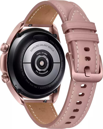 Samsung Galaxy Watch3 LTE Stainless Steel 41mm Waterproof with eSIM and Heart Rate Monitor (Mystic Bronze) view 3