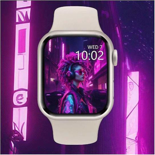 Series 7 Smartwatch with Heart Rate Monitor (White) view 6