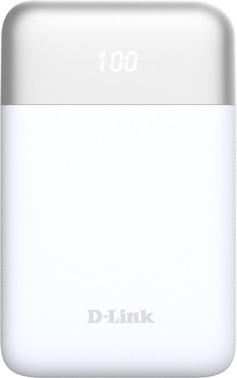D-Link DPP-101 Power Bank 10000mAh 18W with USB-A Port and USB-C Port White vista 3