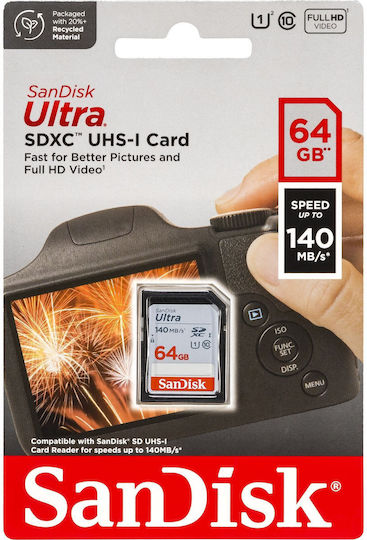 Sandisk Ultra SDXC 64GB Class 10 U1 UHS-I view 3
