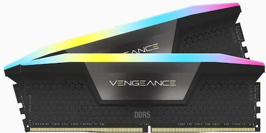 Corsair Vengeance RGB DDR5 32GB RAM with 2x16GB Modules and Speed 6000 for Desktop CMH32GX5M2B6000Z30K view 3