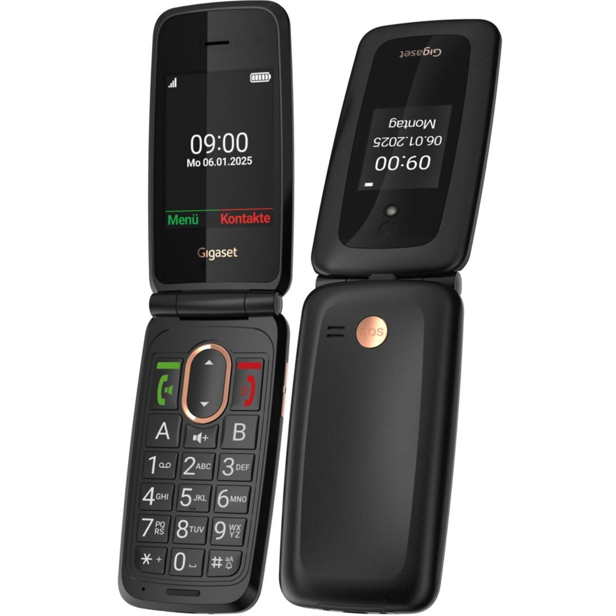 Gigaset GL795 Dual SIM Mobile Phone with Large Buttons Gray – vizualizare 8