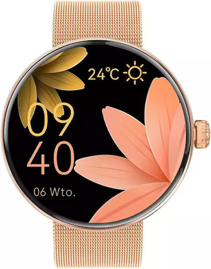 Forever Forevive 5 SB-365 Smartwatch with Heart Rate Monitor (Rose Gold) view 2