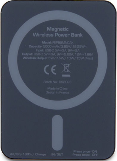 Ferrari MagSafe Power Bank 5000mAh 15W Black view 5