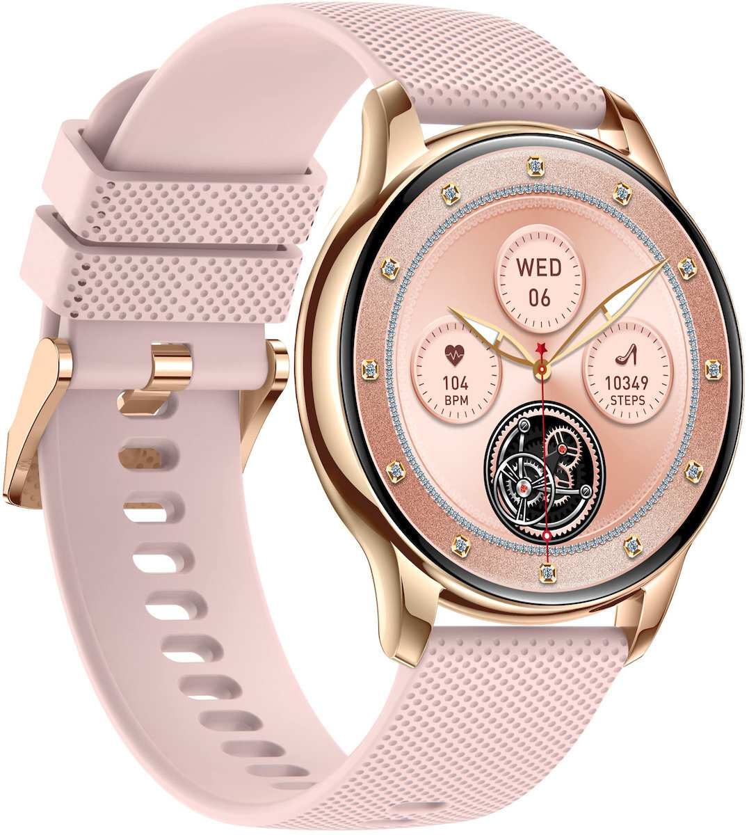 Luna Smartwatch with Heart Rate Monitor Erme Gold view 6