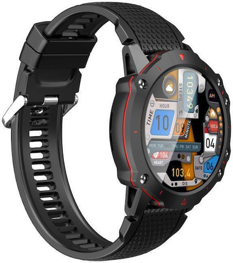 iXchange SW-07 Smartwatch with Heart Rate Monitor (Black) view 3