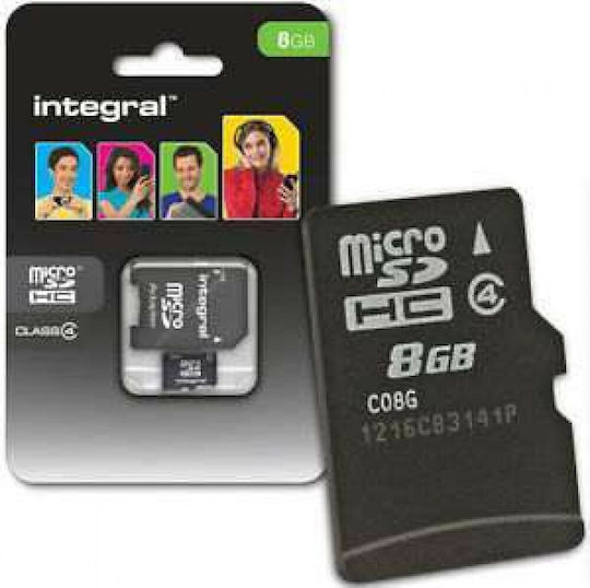 Integral microSDHC 8GB Class 4 with Adapter view 3