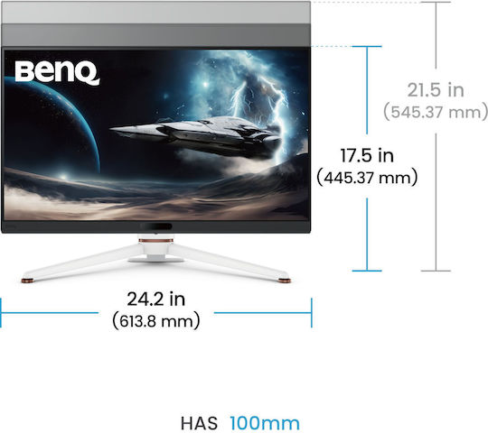 BenQ Mobiuz EX271U IPS HDR Gaming Monitor 27" 4K 3840x2160 165Hz with Response Time 1ms GTG vue 9