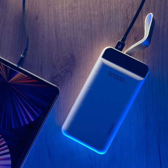 Dudao K8+s Power Bank 30000mAh with 3 USB-A Ports Black vista 7