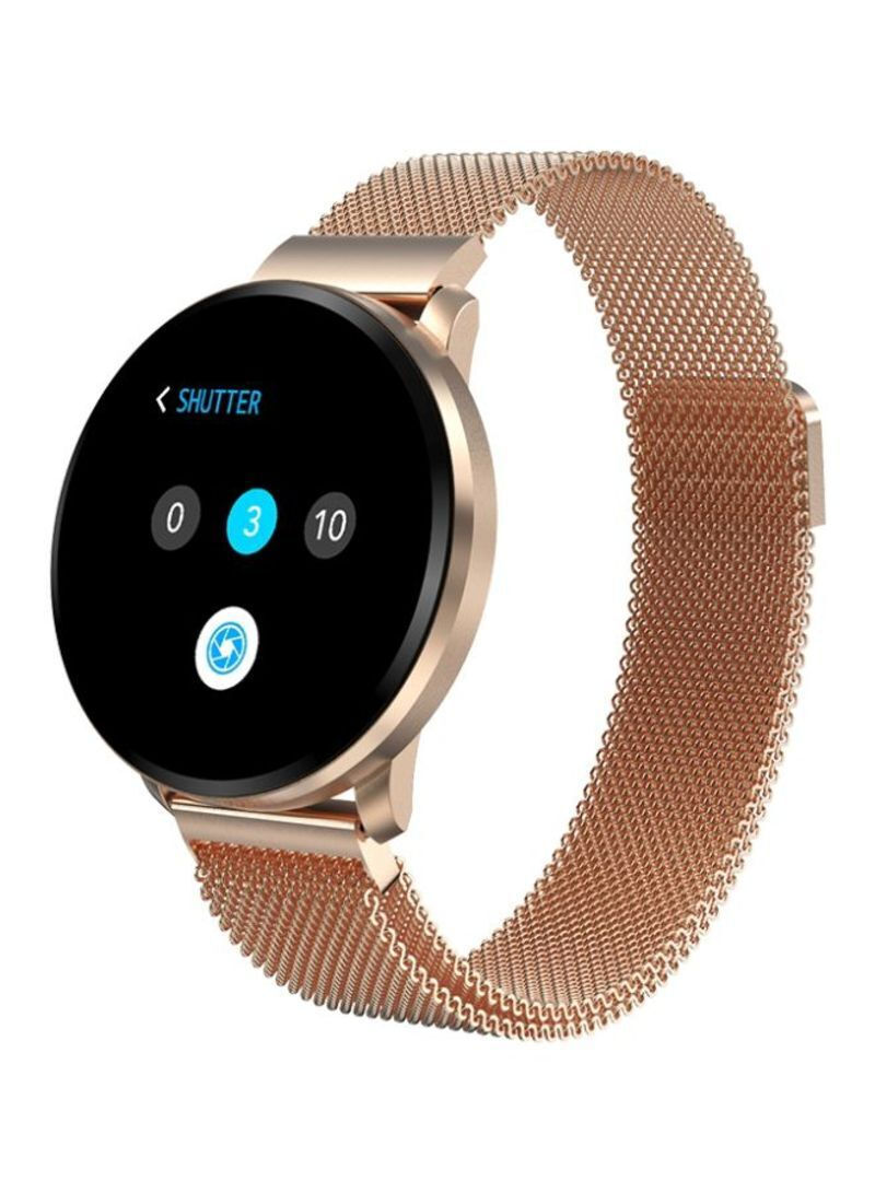 FiT ConnectForce Smartwatch with Heart Rate Monitor (Gold) view 2
