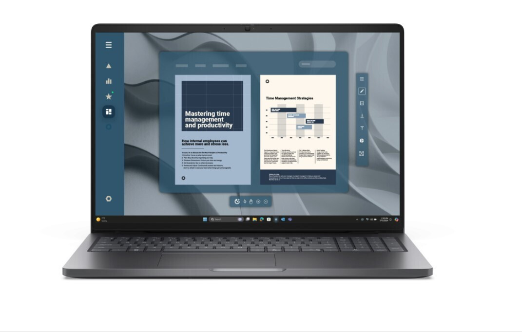 Dell Pro 16 PC16255 16" IPS FHD+ (Ryzen 5-220/8GB/512GB SSD/Radeon 740M/W11 Pro) (International English Keyboard)