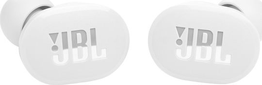 JBL Tune 130NC In-ear Bluetooth Handsfree Earphones with Sweat Resistance and Charging Case White vue 3