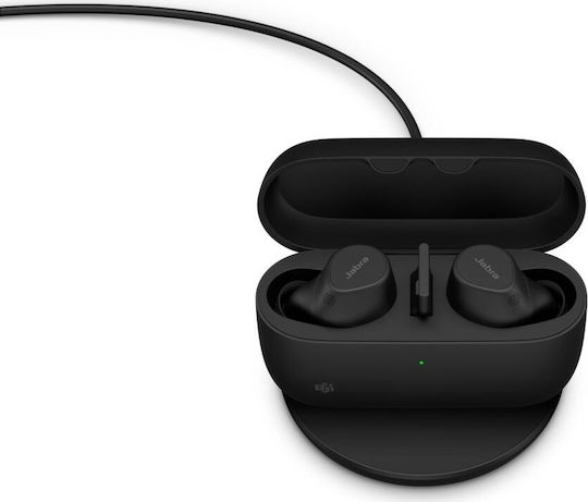 Jabra Evolve2 USB-A MS In-ear Bluetooth Handsfree Earphones with Sweat Resistance and Charging Case Black view 5