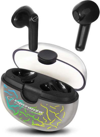 Esperanza Pandora In-ear Bluetooth Handsfree Earphones with Charging Case Black view 1