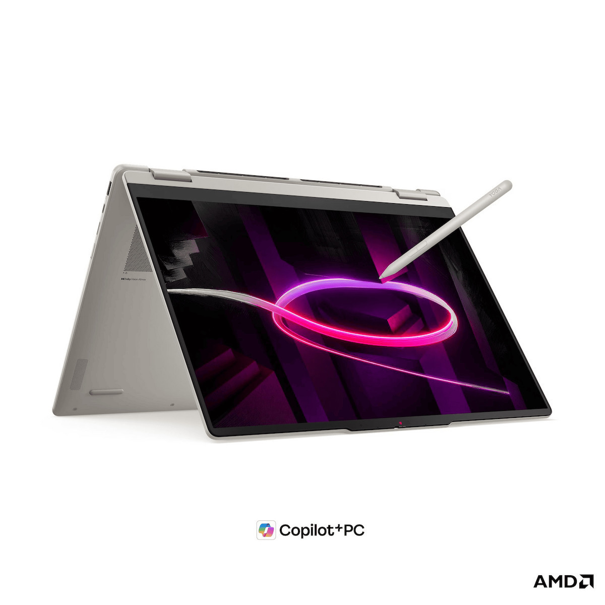 Lenovo Yoga 7 2-in-1 16AGP11 16" OLED FHD+ Touchscreen (Ryzen AI 300 Series-445/16GB/512GB SSD/W11 Home) Seashell (International English Keyboard)