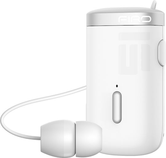 Firo H18 In-ear Bluetooth Handsfree Earphone Lapel White view 1
