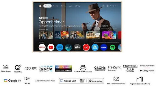 TCL Smart Television 65" 4K UHD LED 65A300W HDR (2024) view 5
