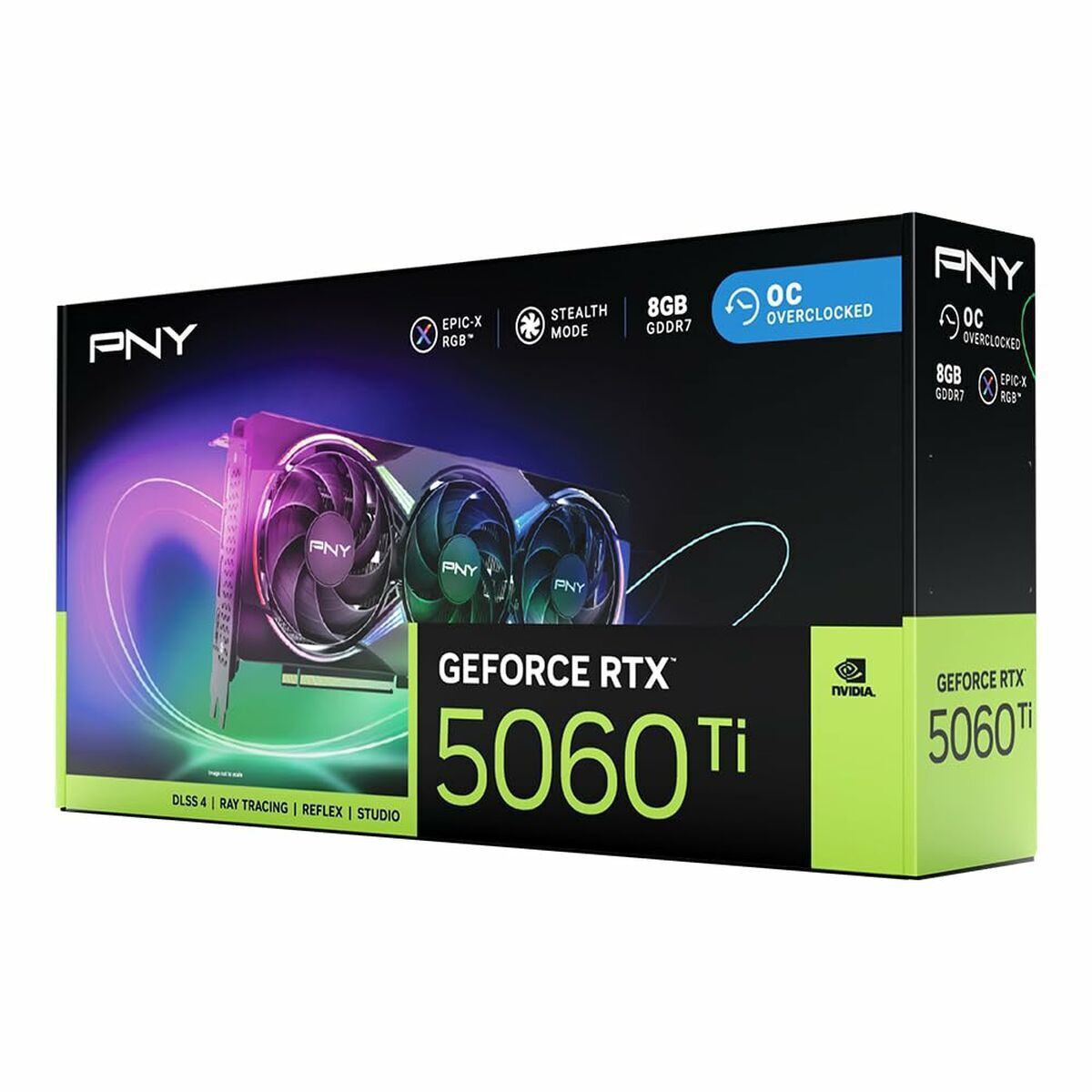 PNY GeForce RTX 5060 Ti 8GB GDDR7 EPIC-X RGB OC TRIPLE FAN Graphics Card VCG5060T8TFXXPB1-O view 7