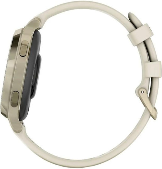 Garmin Lily 2 Aluminium Waterproof Smartwatch with Heart Rate Monitor (Gold/Bone) view 2