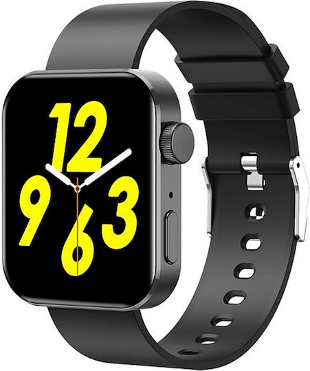 Smartwatch Intelligent Class Collection Kn200 Idealstore Full Touch Screen 1.72 Inch Bluetooth Calling Sms Android-ios Heart Rate Watch Calories Distance Pedometer Blood Pressure Ip68 Bracelet-phone Finder Black