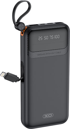 XO PR278 Power Bank 10000mAh 10W with 2 USB-A Ports and USB-C Port Black view 2