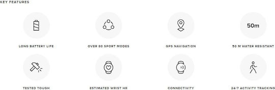 Suunto Spartan Trainer Wrist HR 46mm Waterproof Smartwatch with Heart Rate Monitor (White) view 8