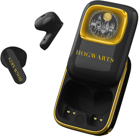 OTL Harry Potter Hogwarts Slide In-ear Bluetooth Handsfree Earphones with Charging Case Black