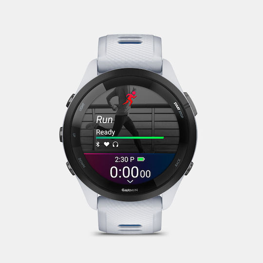 Garmin Forerunner 265 Waterproof Smartwatch with Heart Rate Monitor (Whitestone/Tidal Blue) view 3