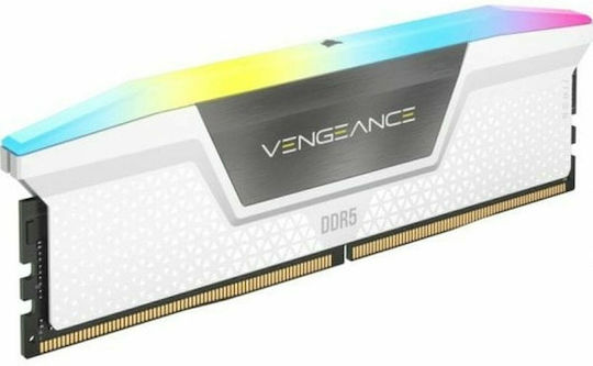 Corsair Vengeance RGB DDR5 32GB RAM with 2x16GB Modules and Speed 6000 for Desktop CMH32GX5M2B6000C30W view 4