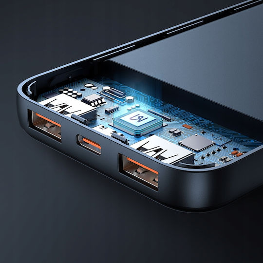 Mcdodo MC-4422 Power Bank 10000mAh 10W with 2 USB-A Ports Black view 5