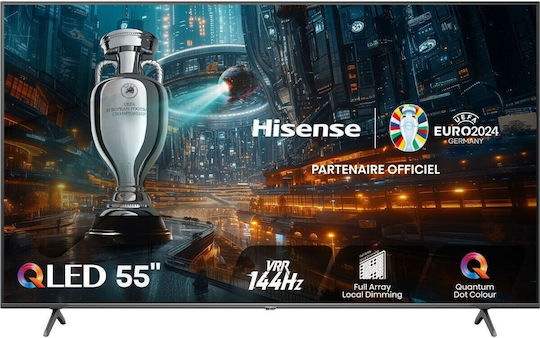 Hisense Smart Television 55" 4K UHD QLED 55E7NQ Pro HDR (2024) view 2