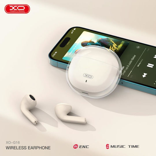 XO G16 Earbud Bluetooth Handsfree Earphones with Charging Case Blue view 4