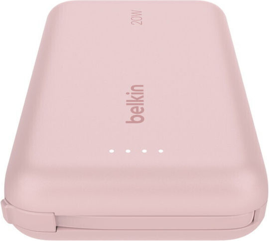 Belkin BoostCharge Power Bank 10000mAh 20W with USB-C Port Pink vue 3