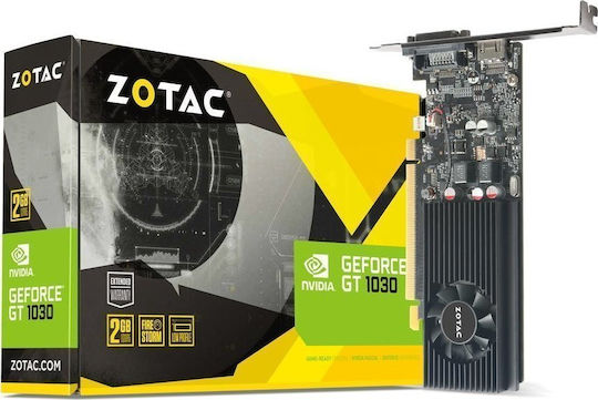 Zotac GeForce GT 1030 2GB GDDR5 Low Profile Graphics Card view 1