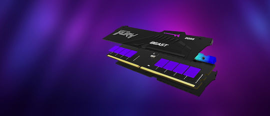 Kingston Fury Beast RGB DDR5 32GB RAM with 2x16GB Modules and Speed 6000 for Desktop KF560C36BBE2AK2-32 view 6