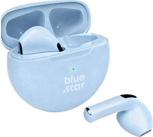 Blue Star TX3 Earbud Bluetooth Handsfree Headphones with Charging Case Blue view 3