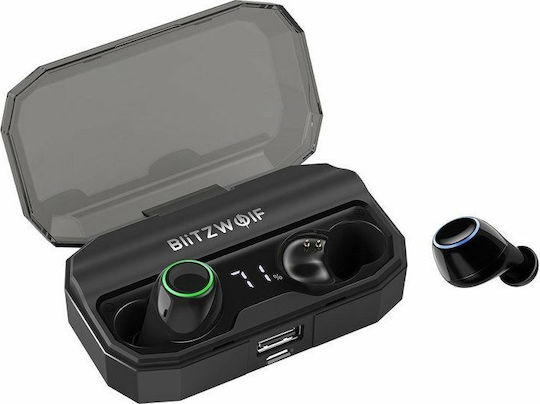 BlitzWolf BW-FYE3S In-ear Bluetooth Handsfree Earphones with Charging Case Black view 2
