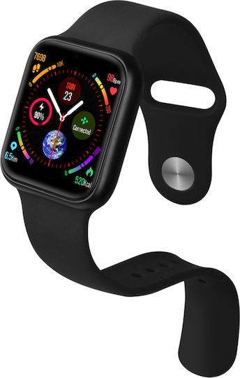 K90 45mm Smartwatch with Heart Rate Monitor (Black) view 5