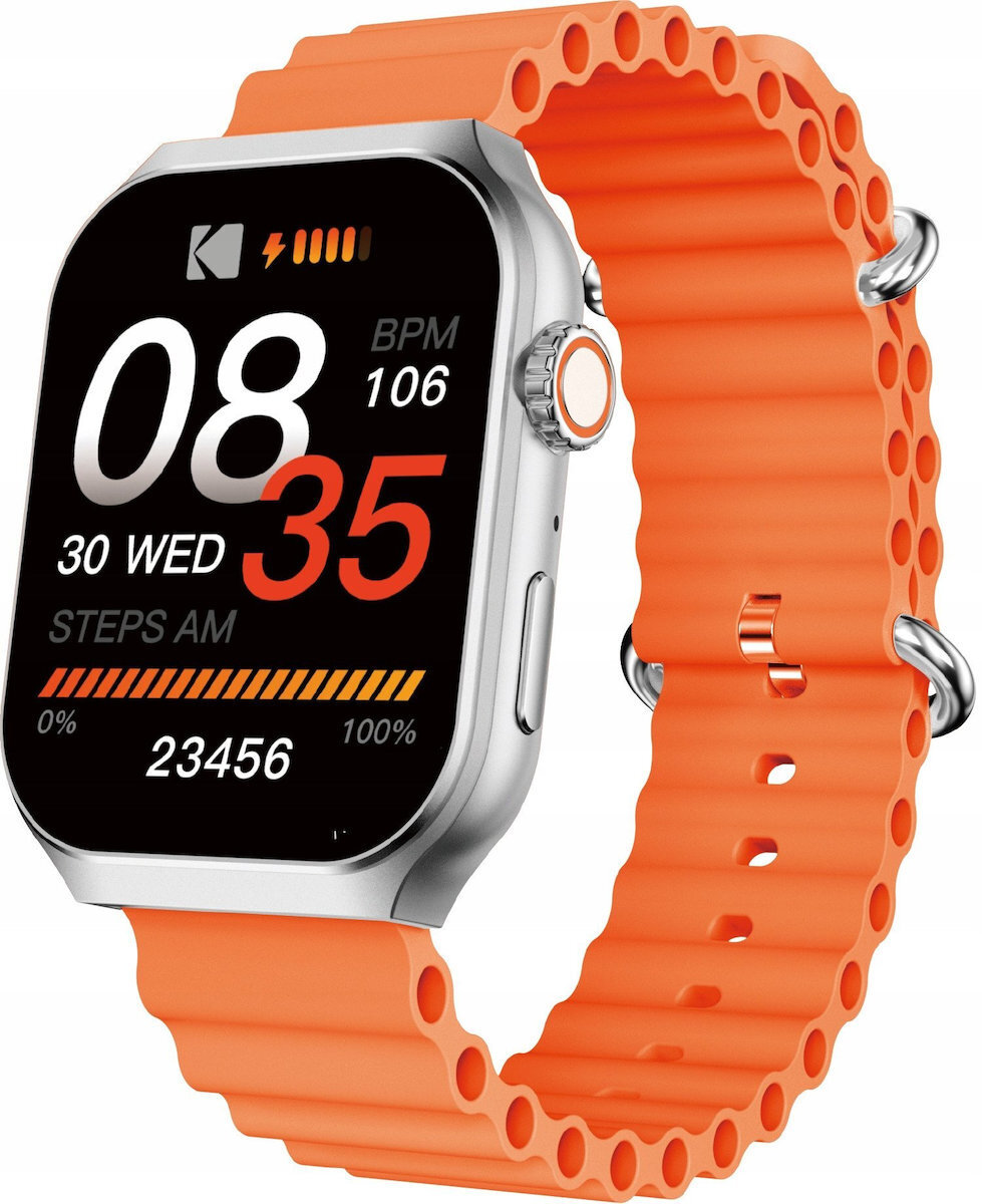 Kodak Sw-7210 Smartwatch with Heart Rate Monitor (Orange) view 2