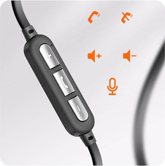 LinQ R505 In-ear Bluetooth Handsfree Earphones with Sweat Resistance Black vue 5