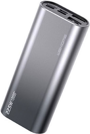WK WP-327 Power Bank 10000mAh 22.5W with 2 USB-A Ports and USB-C Port Gradient Silver