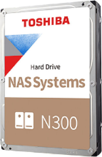 Toshiba N300 Bulk 4TB HDD Hard Drive 3.5" SATA III 7200rpm with 128MB Cache for NAS HDWG440UZSVA