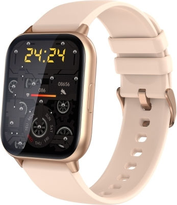 P56t 1.91 Inch Color Screen Smart Watch Support Heart Rate Monitoring Blood Pressure Monitoring Gold view 1